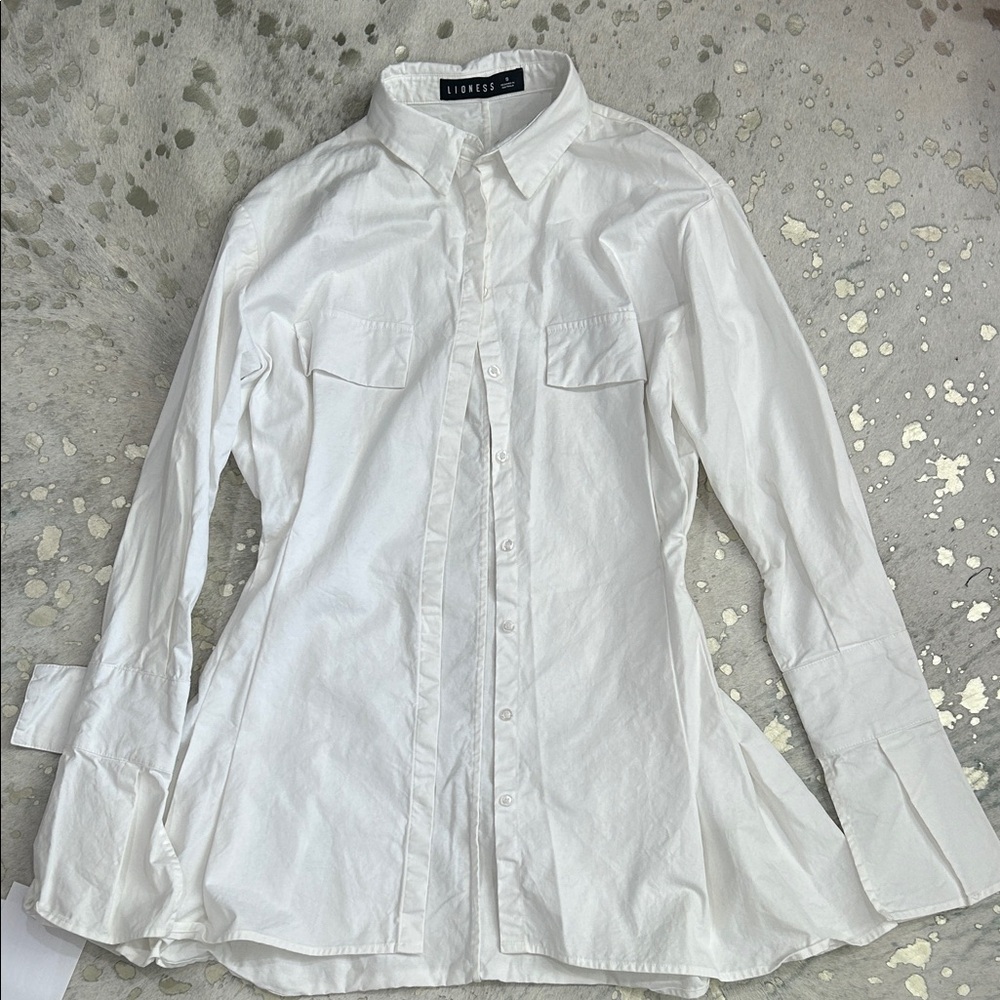 Crisp White Collared Shirt